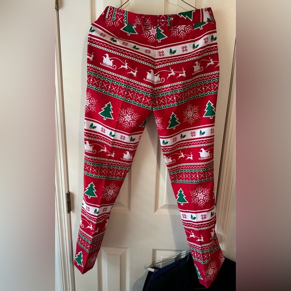 OPPOSUITS Christmas Suit with Clip-on Tie Boys size 16 Blazer & Pants - Picture 5 of 14